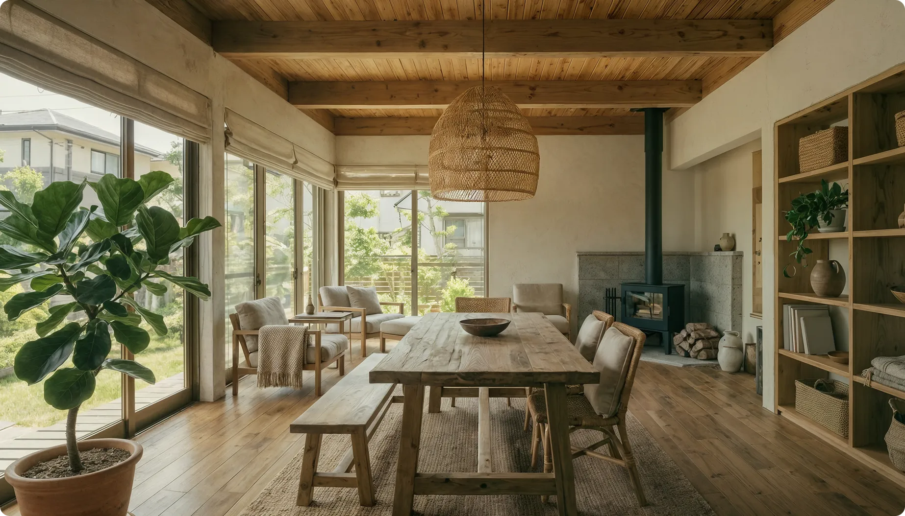 ナチュラルスタイルリビング拡大画像