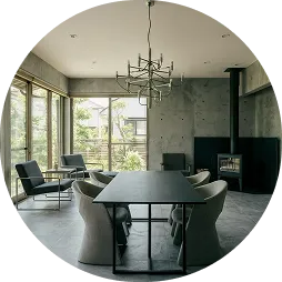 モダンスタイルリビング